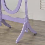 Miroir psyché traditionnel en bois Copper Grove Monks Hood de Roundhill Furniture