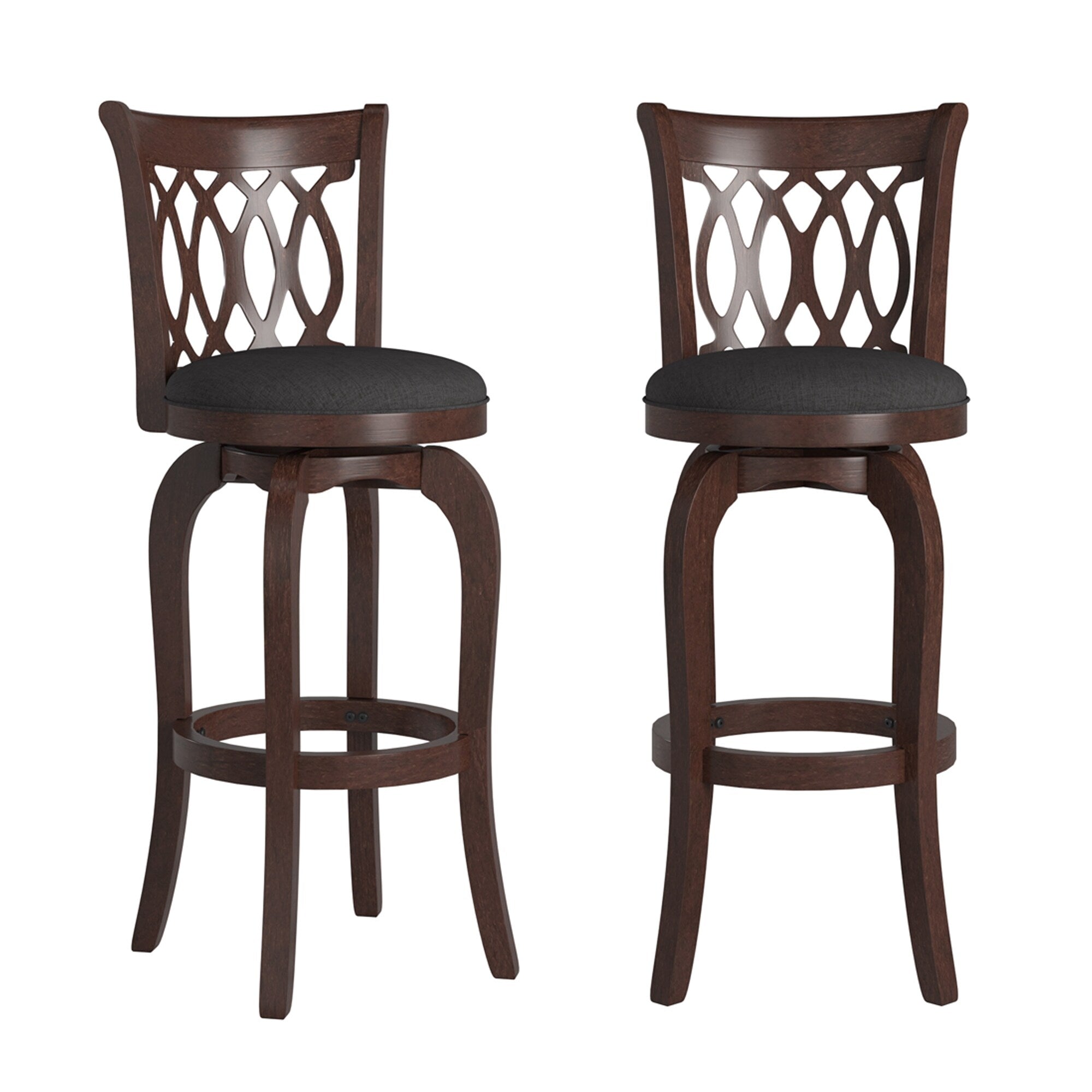 Tabouret de bar pivotant à dossier à défilement Rovinj