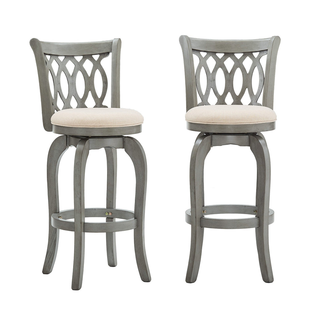 Tabouret de bar pivotant à dossier à défilement Rovinj
