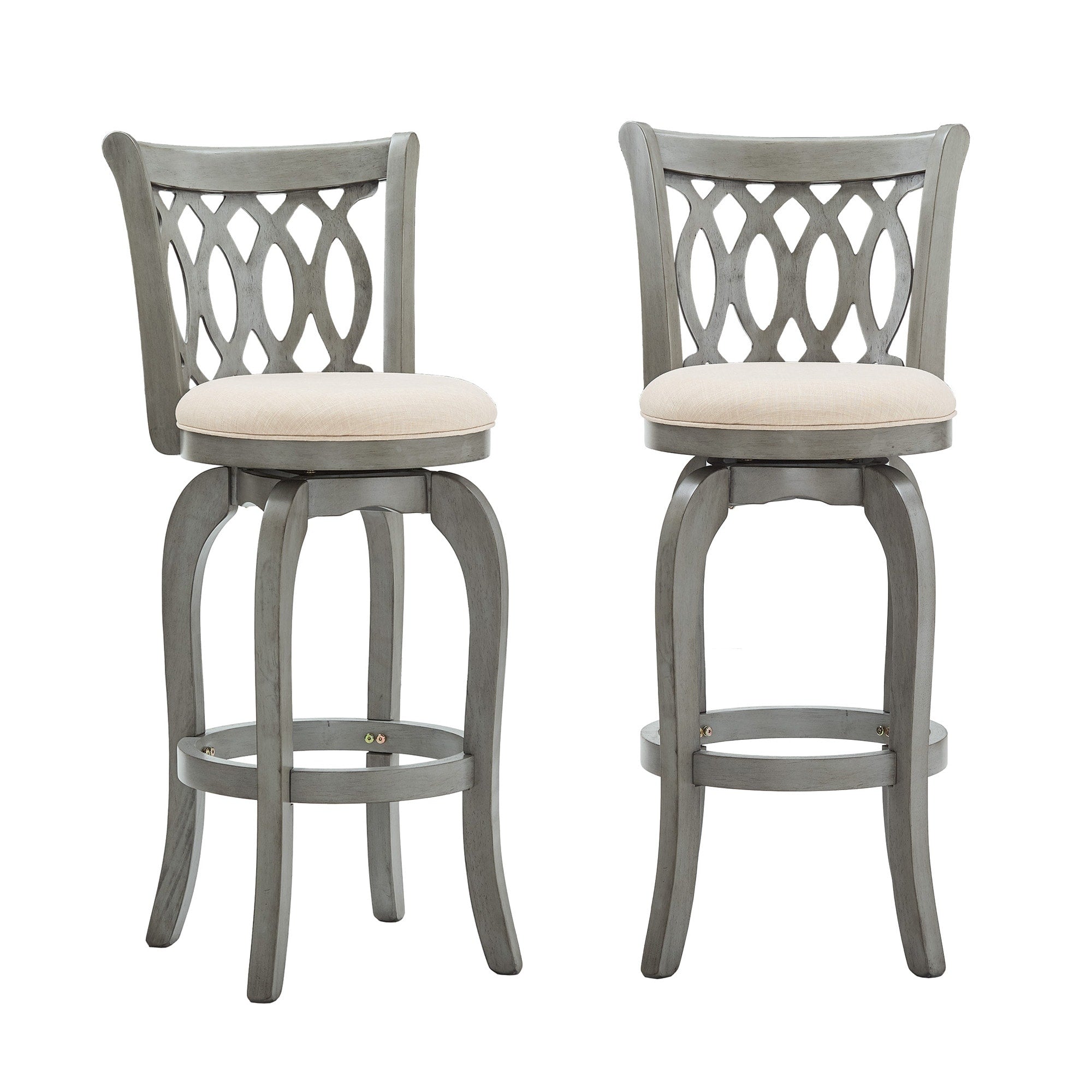 Tabouret de bar pivotant à dossier à défilement Rovinj
