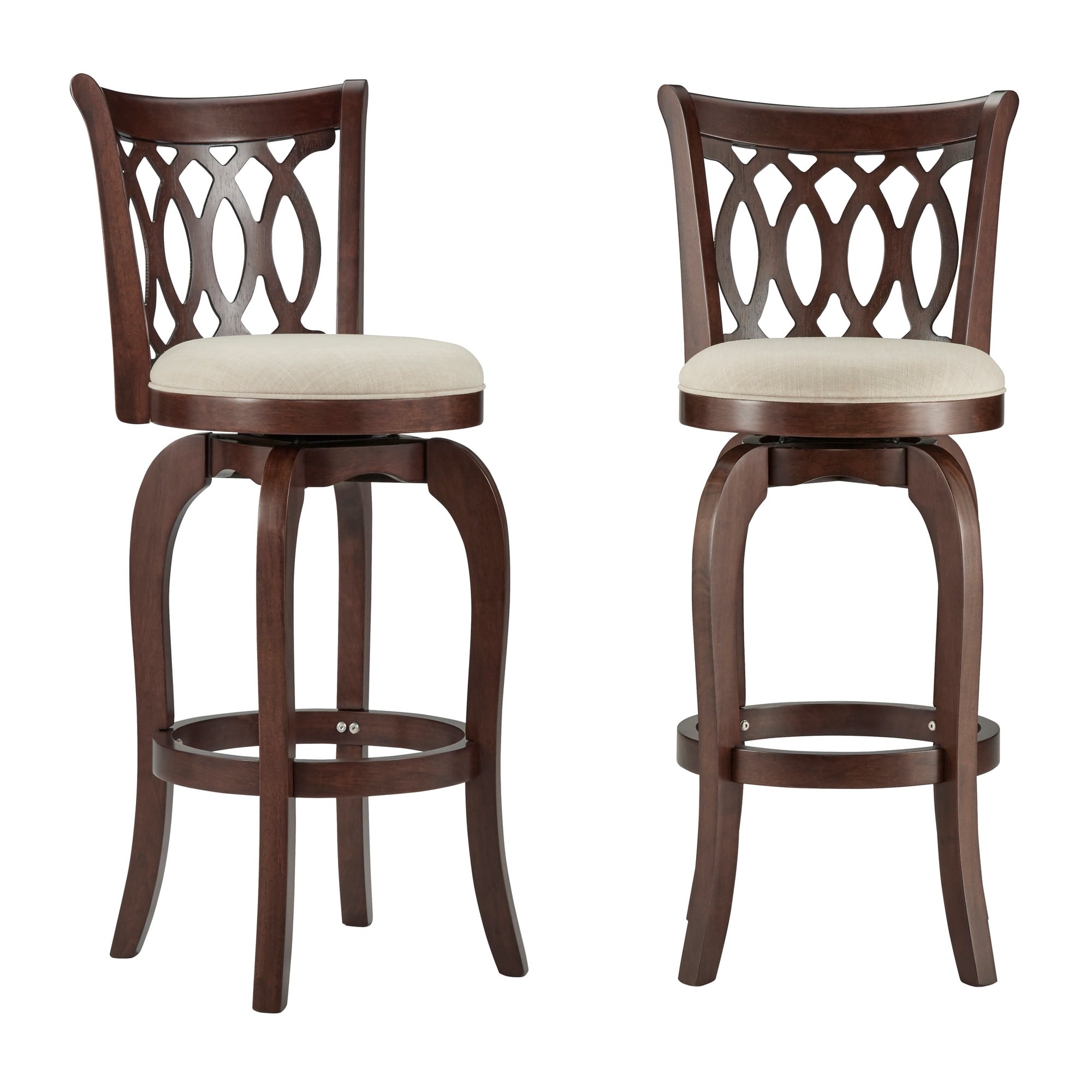 Tabouret de bar pivotant à dossier à défilement Rovinj