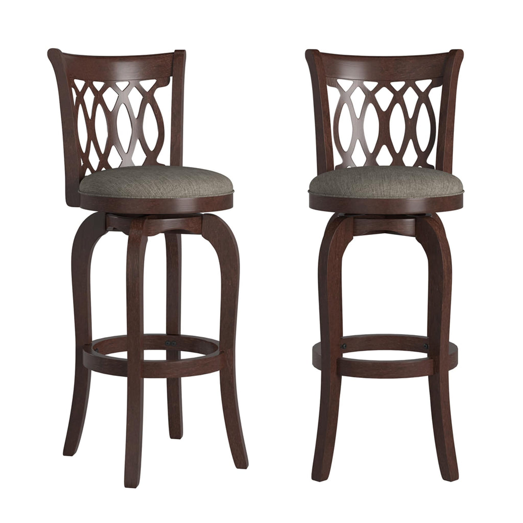 Tabouret de bar pivotant à dossier à défilement Rovinj