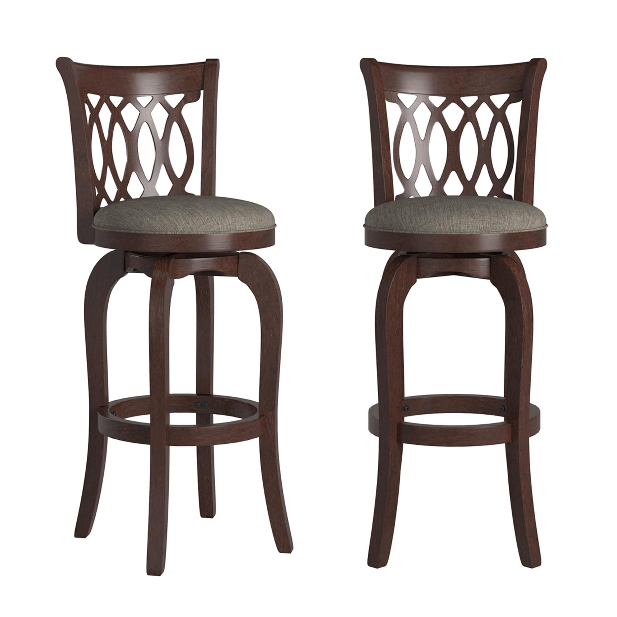 Tabouret de bar pivotant à dossier à défilement Rovinj