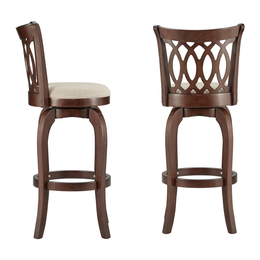 Tabouret de bar pivotant à dossier à défilement Rovinj