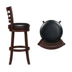 Tabouret de bar pivotant à dossier rembourré Rovinj - Tabouret de bar