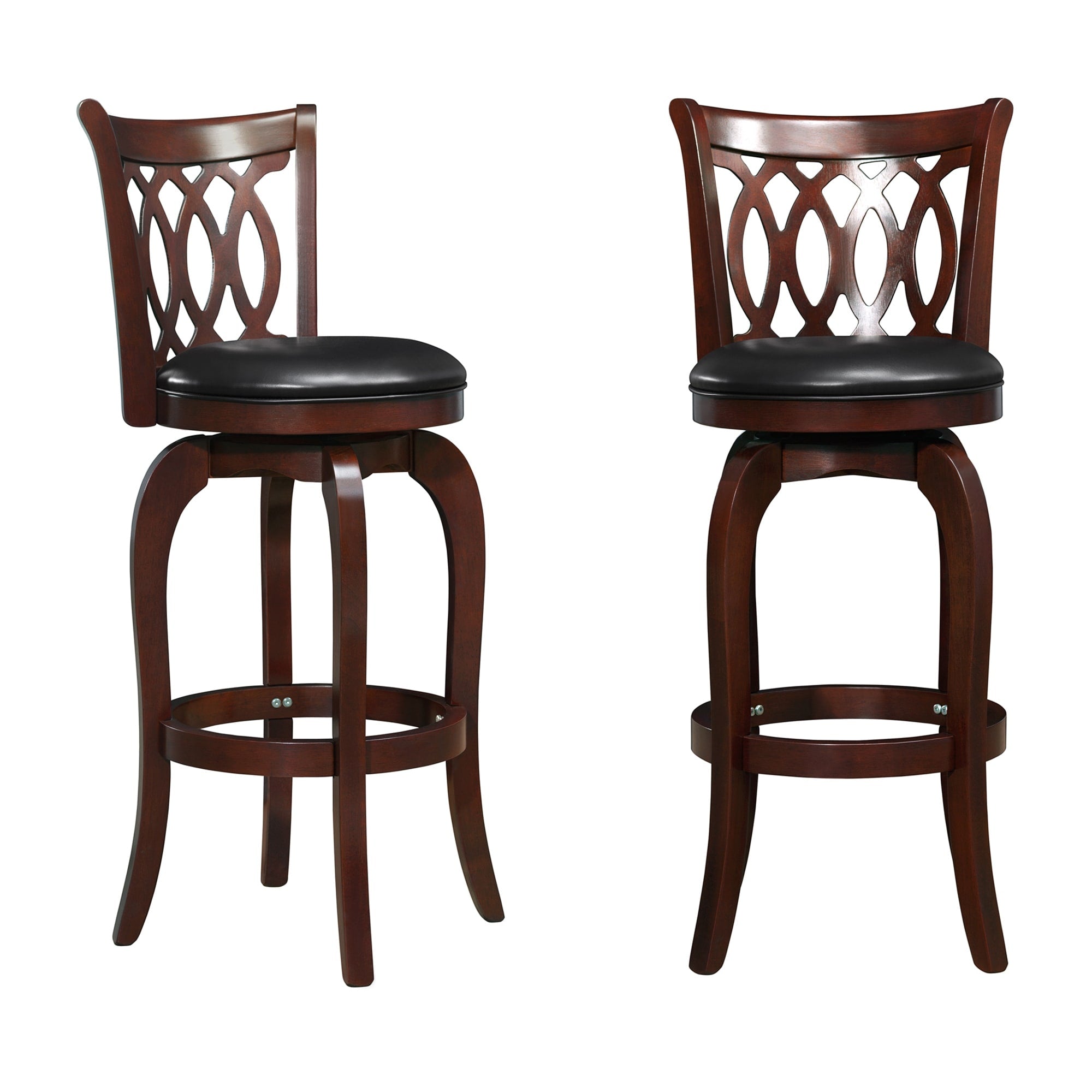 Tabouret de bar pivotant à dossier rembourré Rovinj - Tabouret de bar