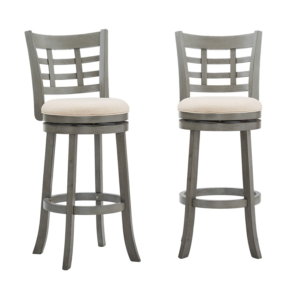 Tabouret de bar pivotant à dossier rembourré Rovinj - Tabouret de bar