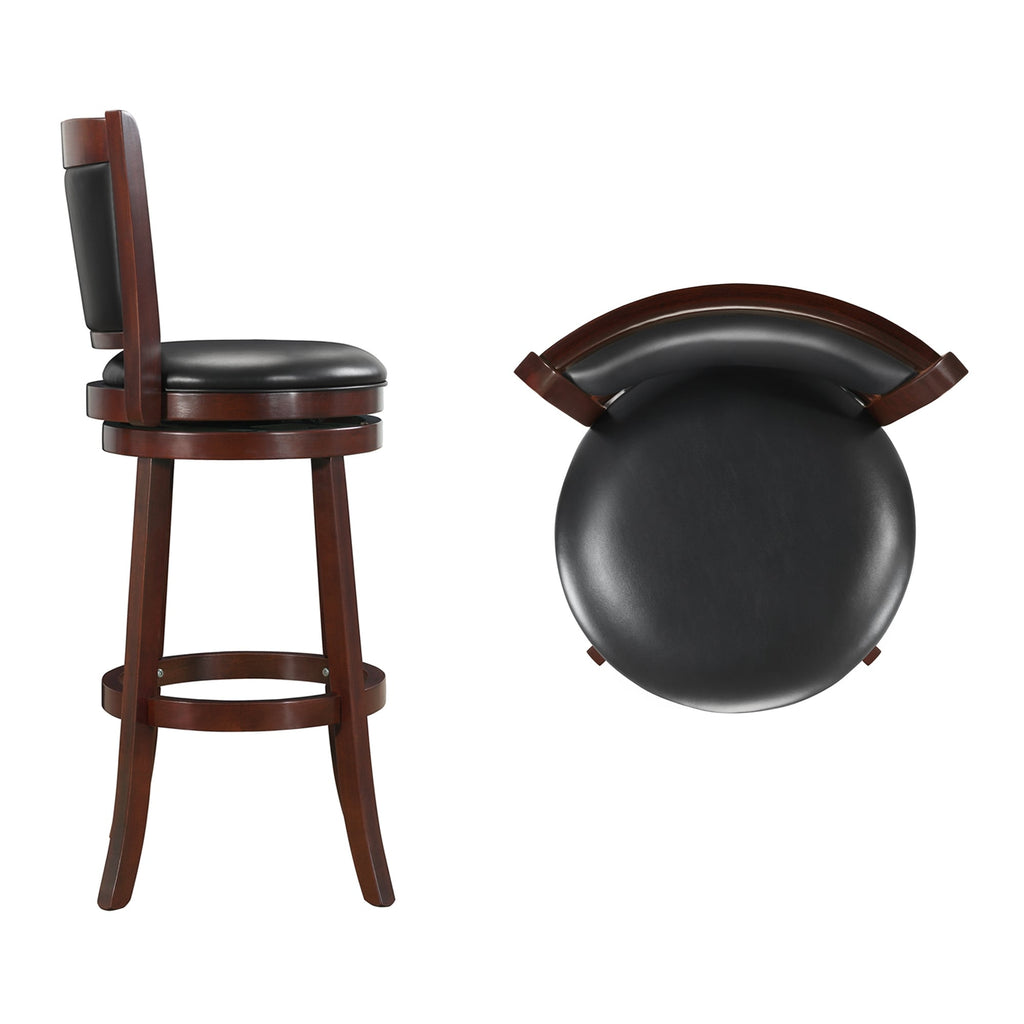 Tabouret de bar pivotant à dossier rembourré Rovinj - Tabouret de bar