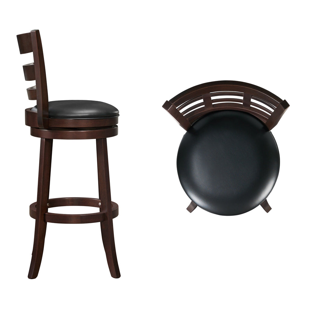 Tabouret de bar pivotant à dossier rembourré Rovinj - Tabouret de bar