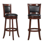 Tabouret de bar pivotant à dossier rembourré Rovinj - Tabouret de bar