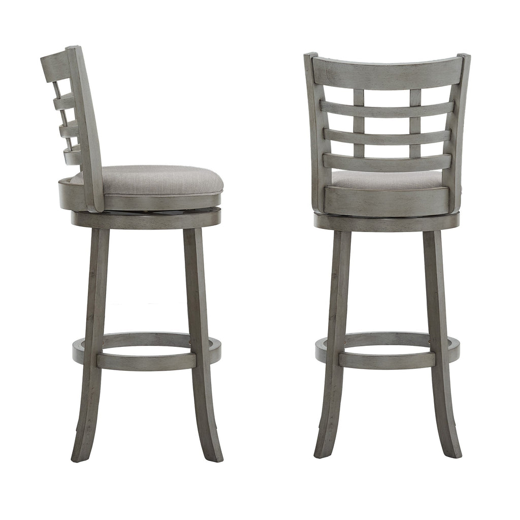 Tabouret de bar pivotant à dossier rembourré Rovinj - Tabouret de bar