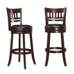 Tabouret de bar pivotant à dossier rembourré Rovinj - Tabouret de bar