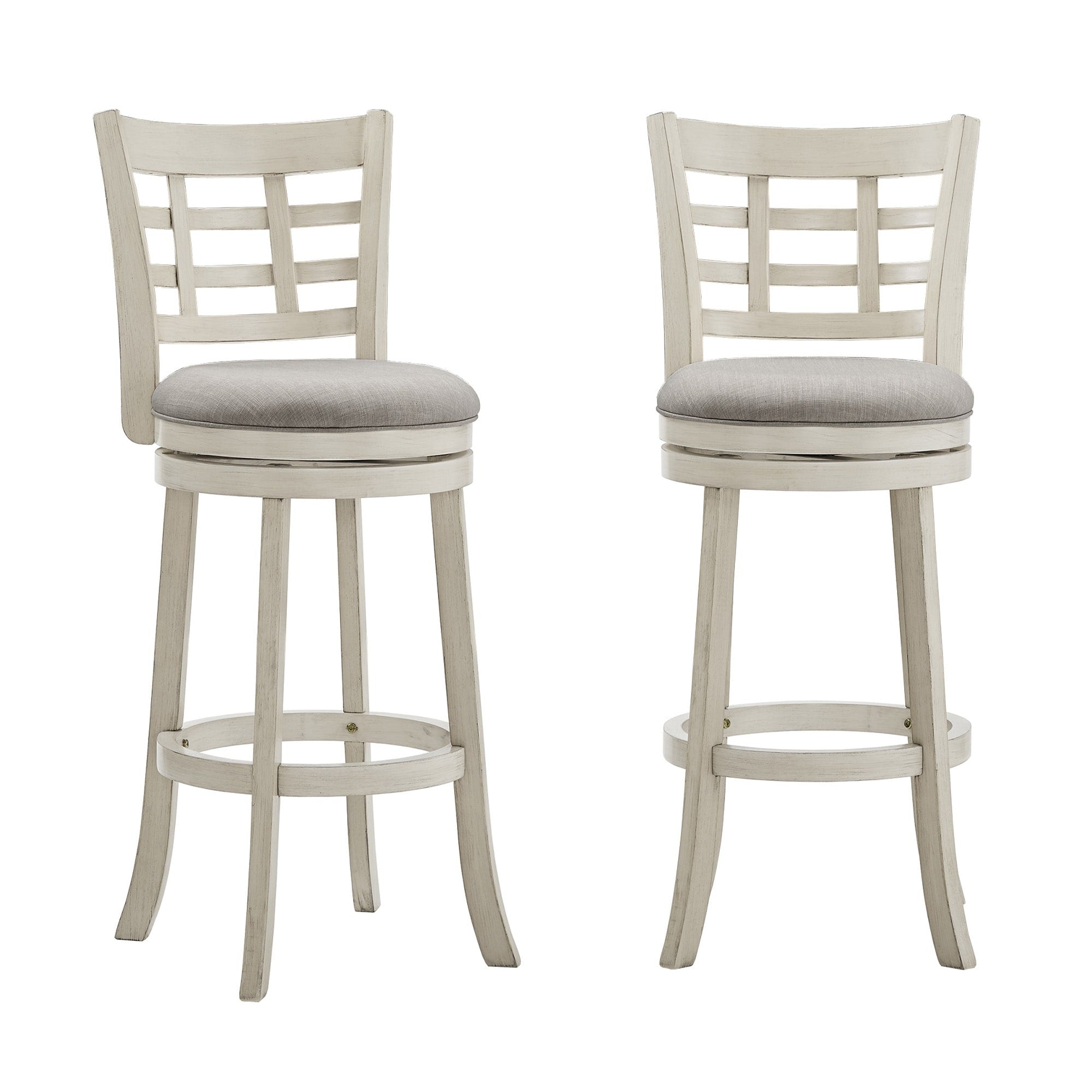 Tabouret de bar pivotant à dossier rembourré Rovinj - Tabouret de bar