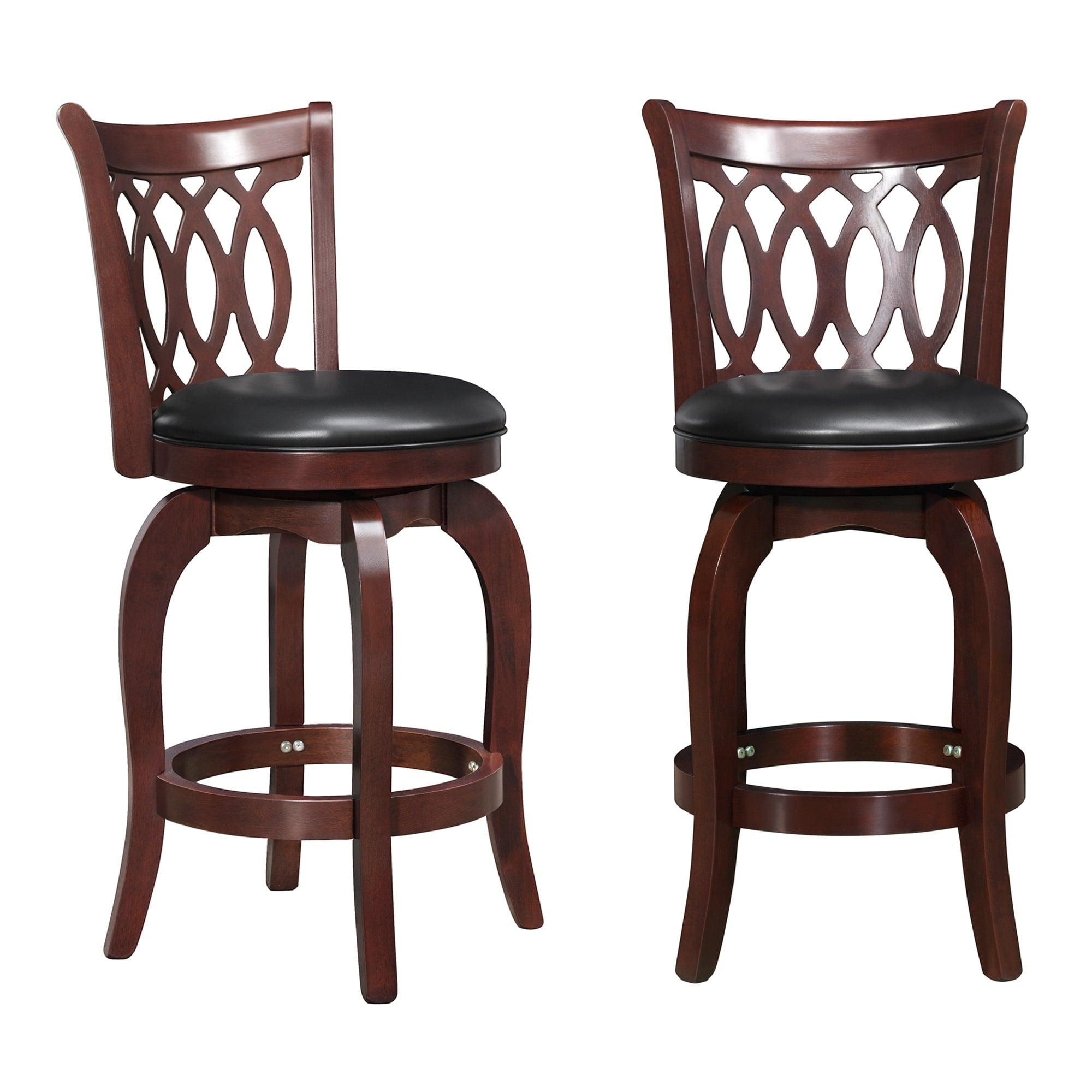 Tabouret de bar pivotant à dossier rembourré Rovinj