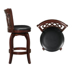 Tabouret de bar pivotant à dossier rembourré Rovinj
