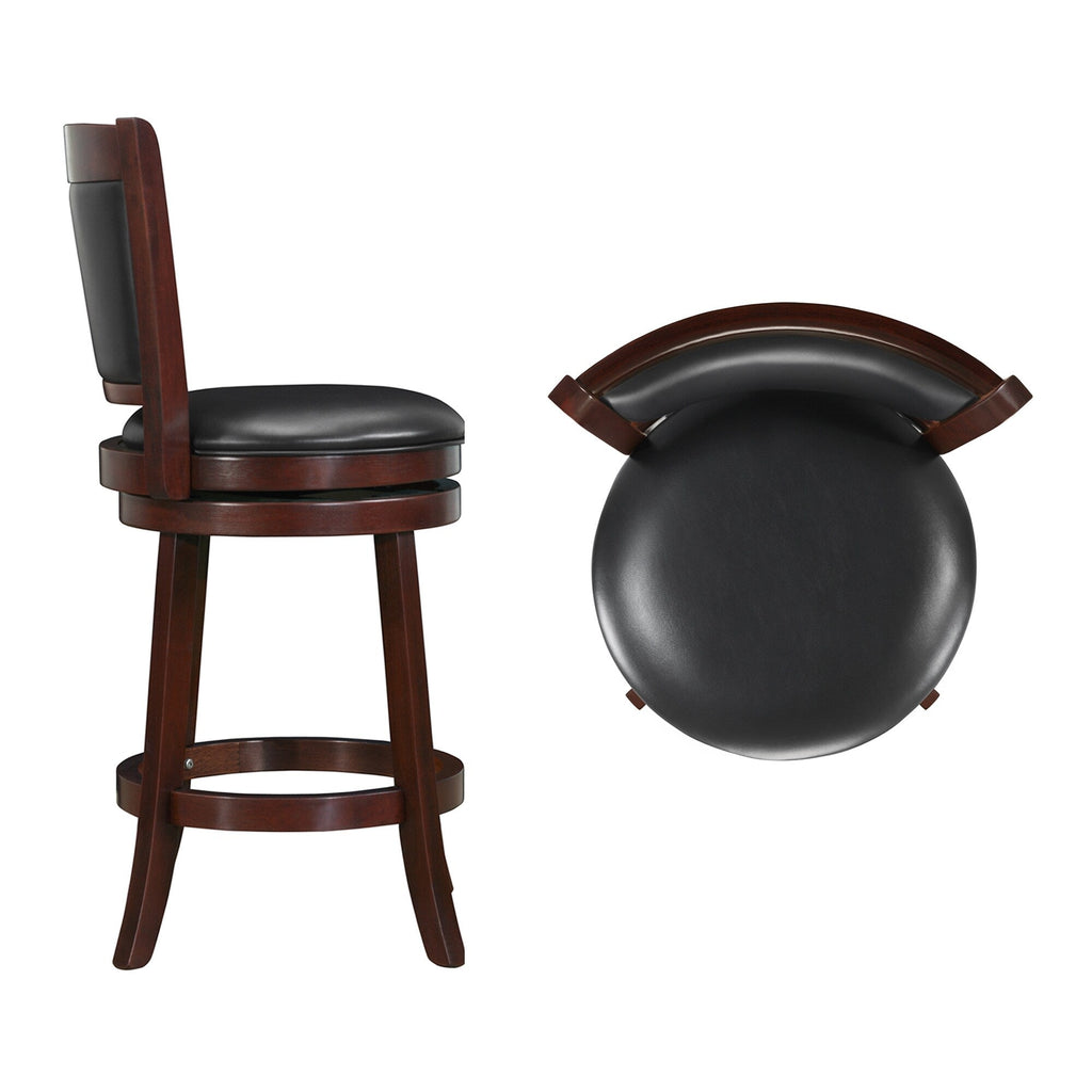 Tabouret de bar pivotant à dossier rembourré Rovinj