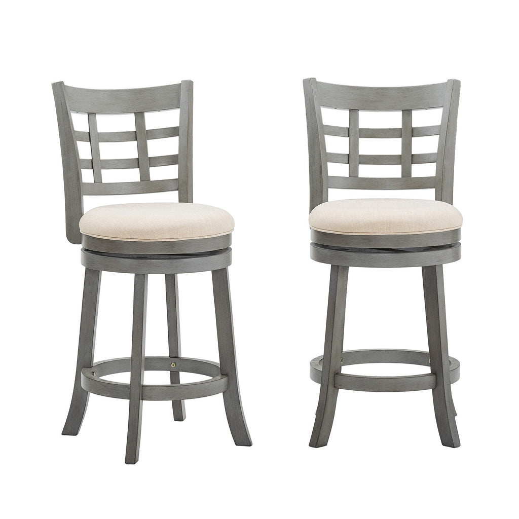 Tabouret de bar pivotant à dossier rembourré Rovinj
