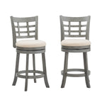 Tabouret de bar pivotant à dossier rembourré Rovinj
