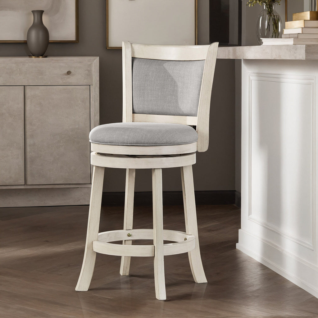 Tabouret pivotant à dossier rembourré Rovinj