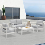 Ensemble de meubles de jardin d'extérieur en aluminium Royalcraft 4 pièces