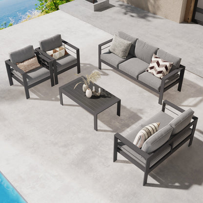 Ensemble de meubles d'extérieur en aluminium Royalcraft 5 pièces