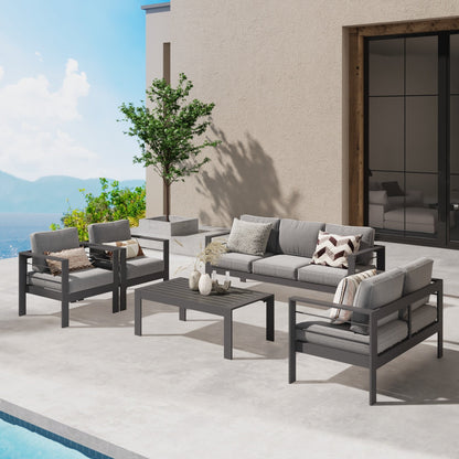 Ensemble de meubles d'extérieur en aluminium Royalcraft 5 pièces