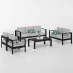 Ensemble de sièges d'extérieur sectionnels en aluminium Royalcraft 5 pièces