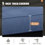 Ensemble de sièges d'extérieur sectionnels en aluminium Royalcraft 5 pièces