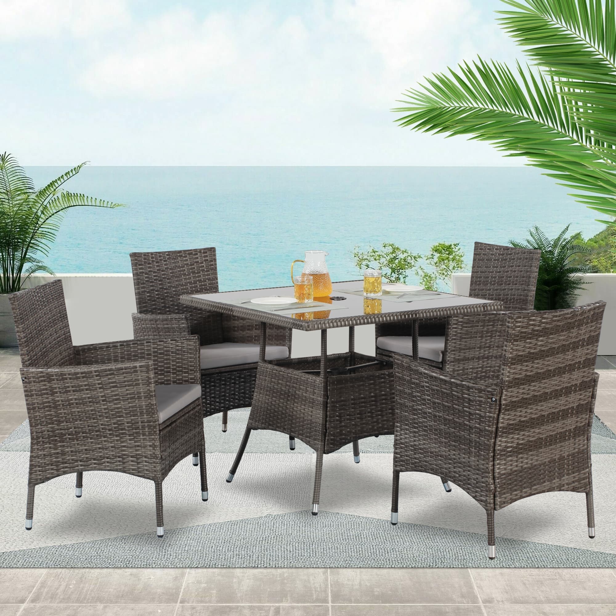 Ensemble table à manger et chaises de patio Royalcraft 5 pièces
