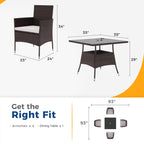 Ensemble table à manger et chaises de patio Royalcraft 5 pièces