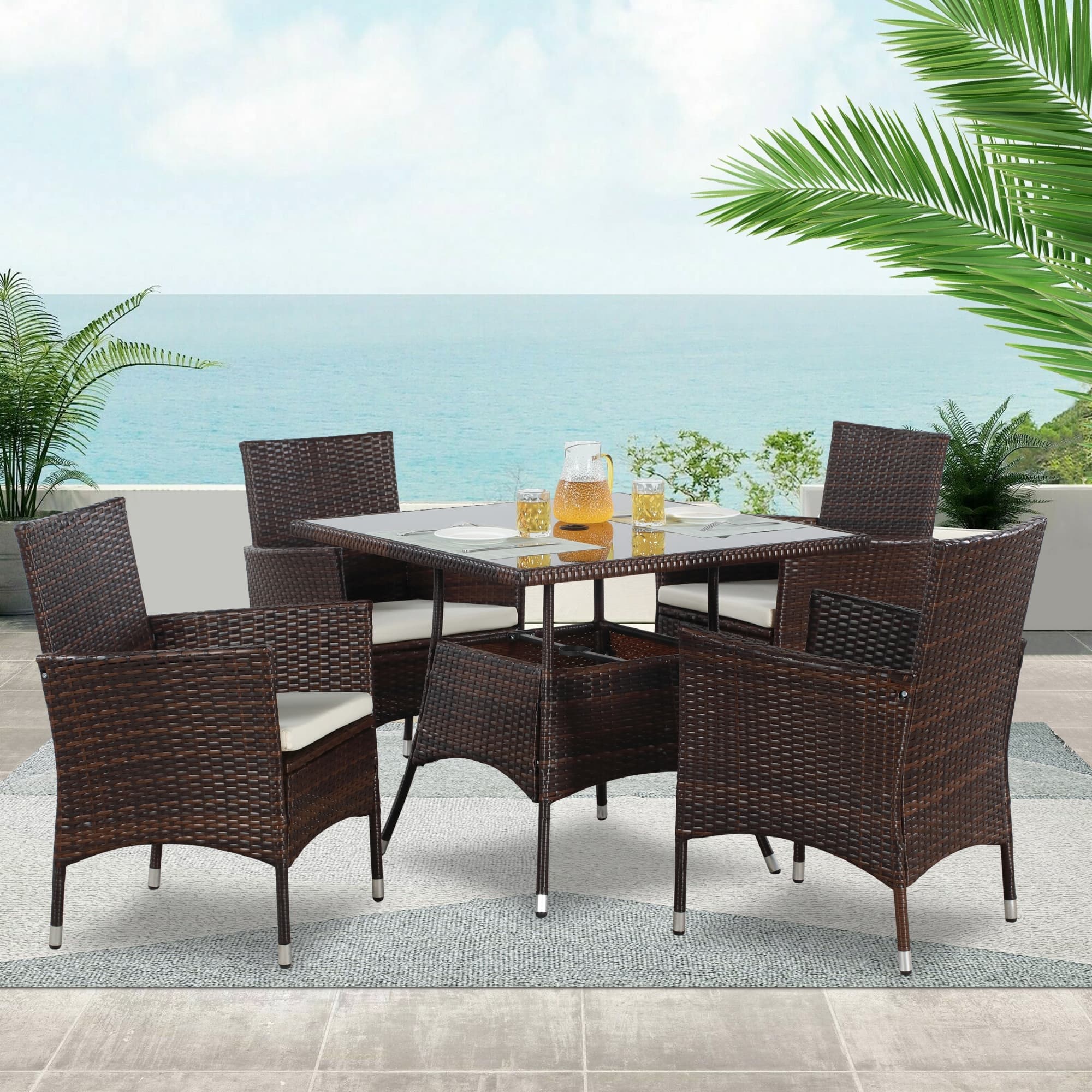 Ensemble table à manger et chaises de patio Royalcraft 5 pièces