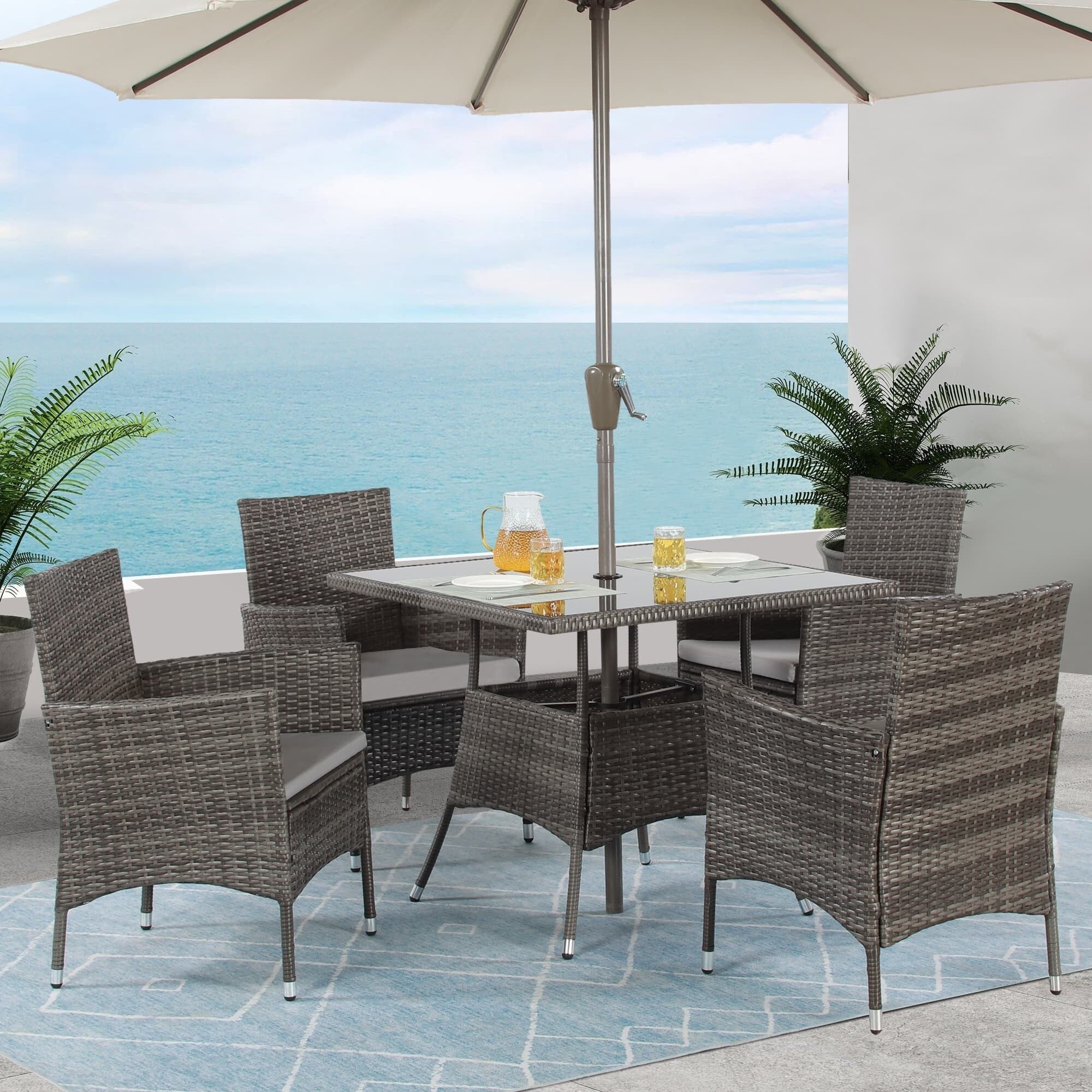 Ensemble table à manger et chaises de patio Royalcraft 5 pièces