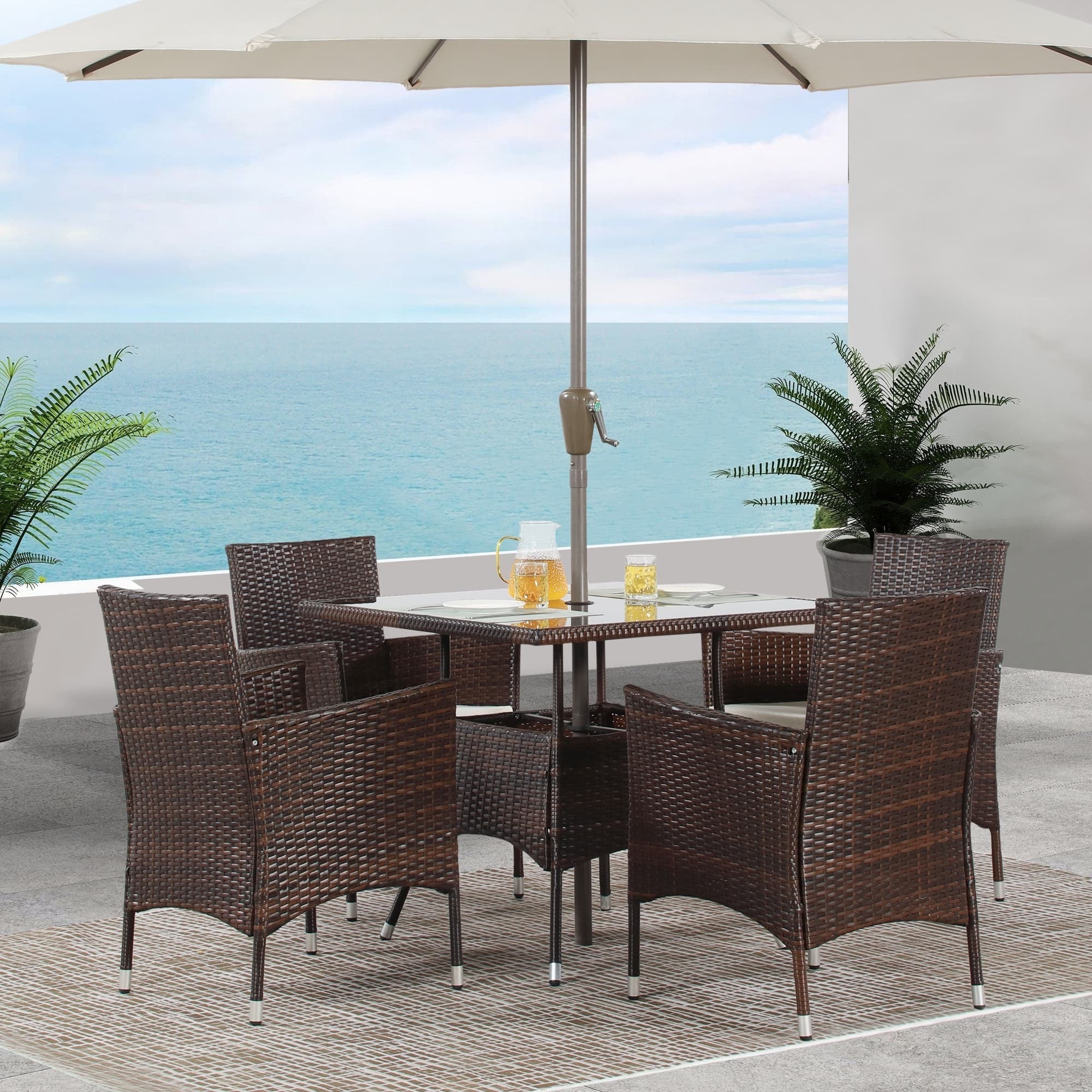 Ensemble table à manger et chaises de patio Royalcraft 5 pièces