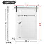 Miroirs muraux de style rural, miroirs de salle de bain de ferme, miroir de grange, miroir de courtoisie avec cadre en bois (1 pièce)