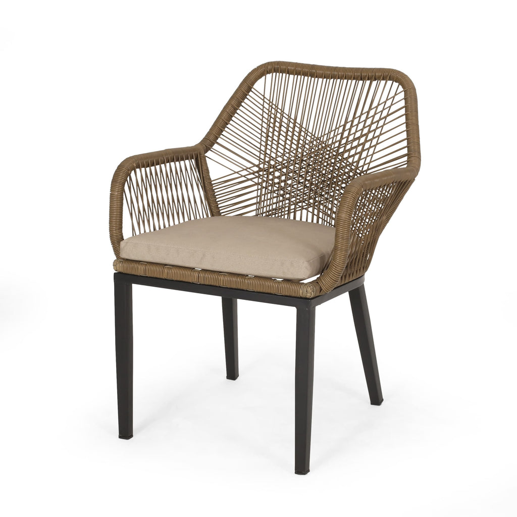 Ensemble de salon de jardin 2 places en osier Russel par Christopher Knight Home