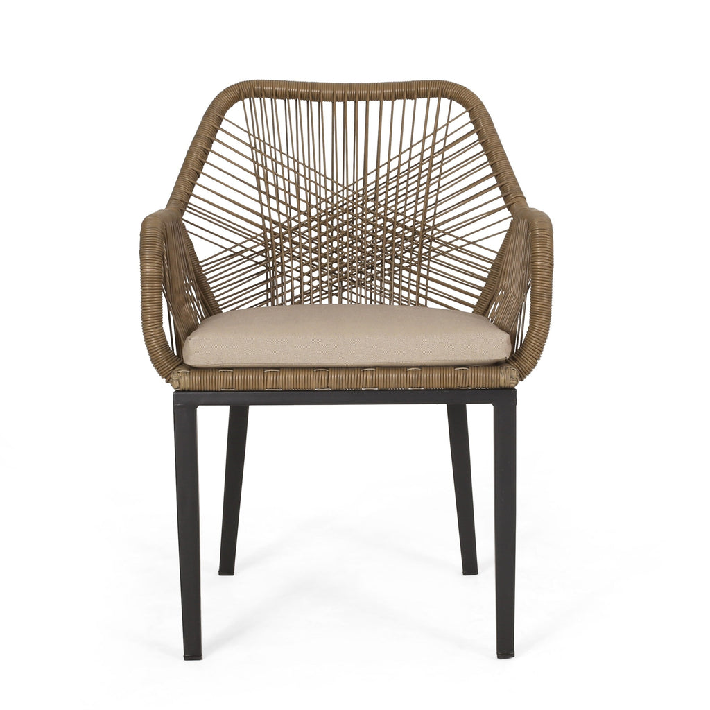 Ensemble de salon de jardin 2 places en osier Russel par Christopher Knight Home