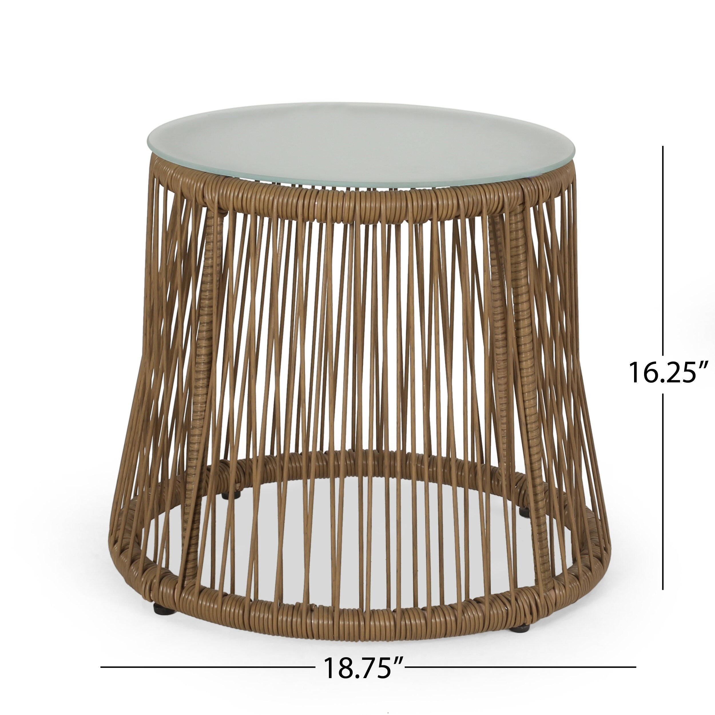 Ensemble de salon de jardin 2 places en osier Russel par Christopher Knight Home