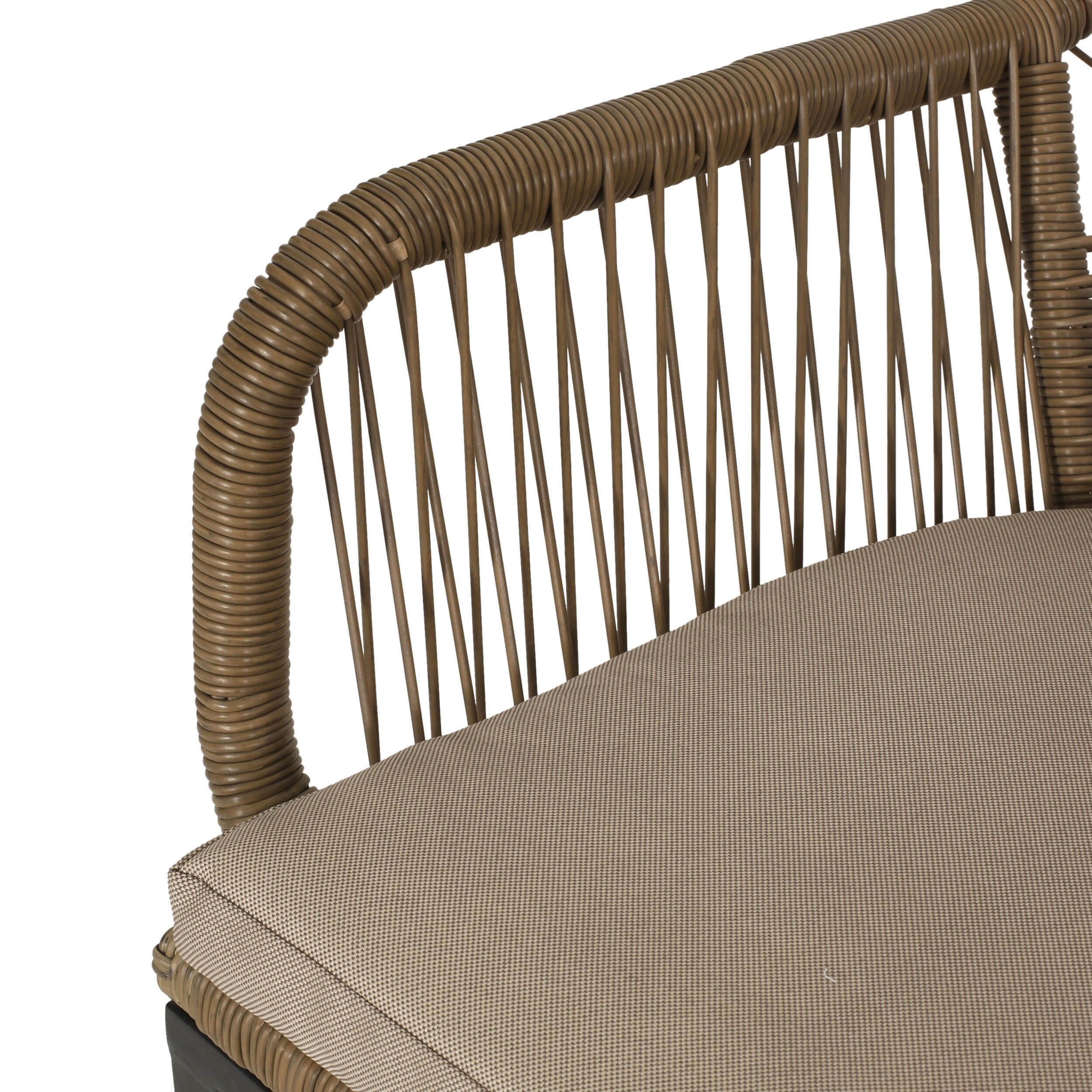 Ensemble de salon de jardin 2 places en osier Russel par Christopher Knight Home