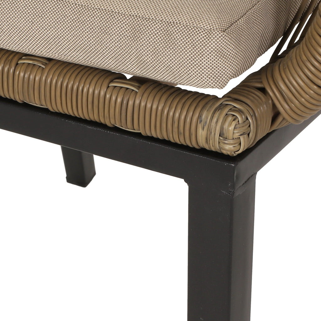 Ensemble de salon de jardin 2 places en osier Russel par Christopher Knight Home