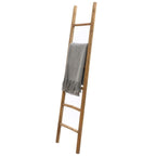 Échelle décorative rustique en bois naturel de 1,8 m (74,4 po H x 18,9 po L x 2 po P)