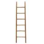Échelle décorative rustique en bois naturel de 1,8 m (74,4 po H x 18,9 po L x 2 po P)