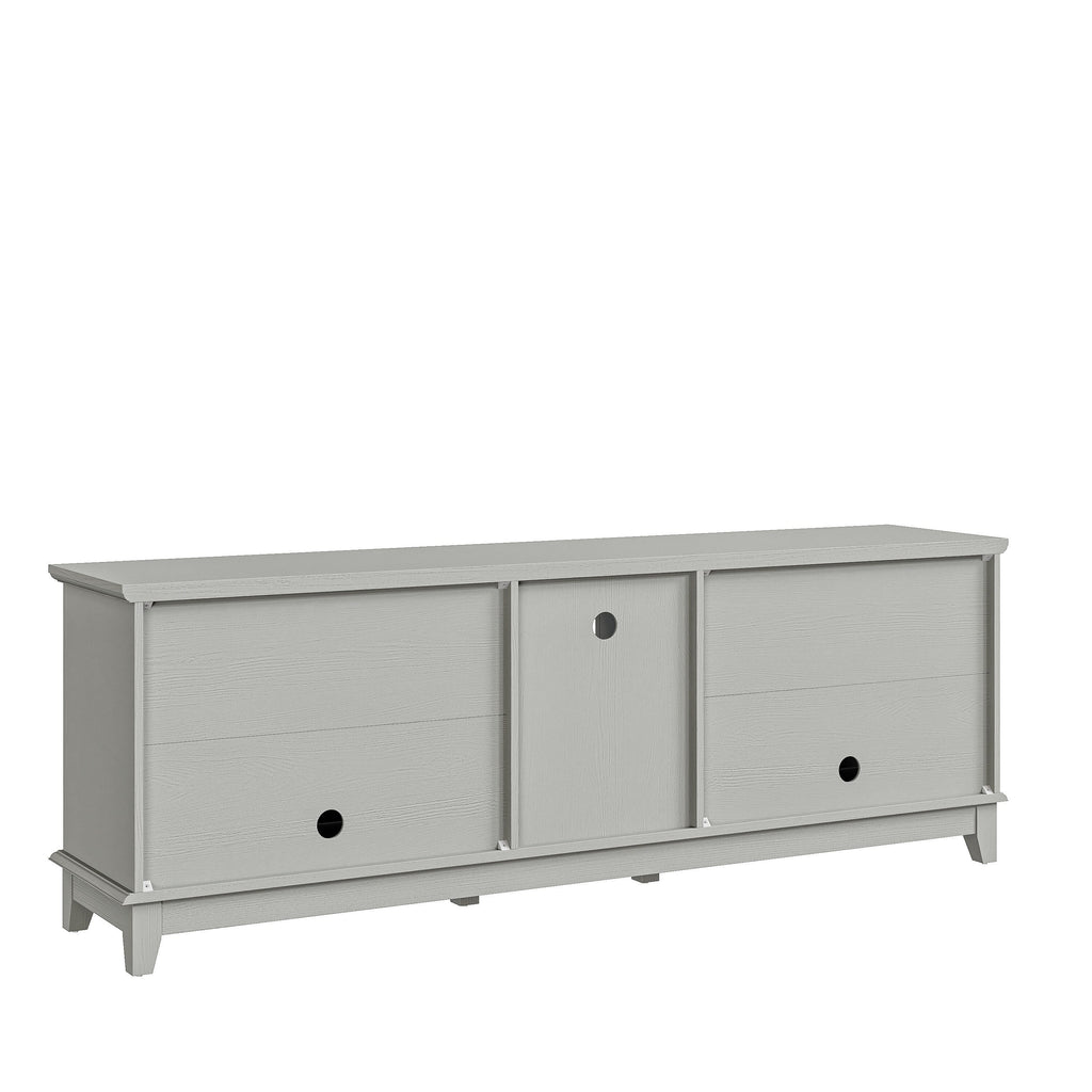 Rustic 72-Inch TV Stand with Adjustable Shelves, Hidden Storage - 72 in Width