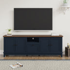 Rustic 72-Inch TV Stand with Adjustable Shelves, Hidden Storage - 72 in Width