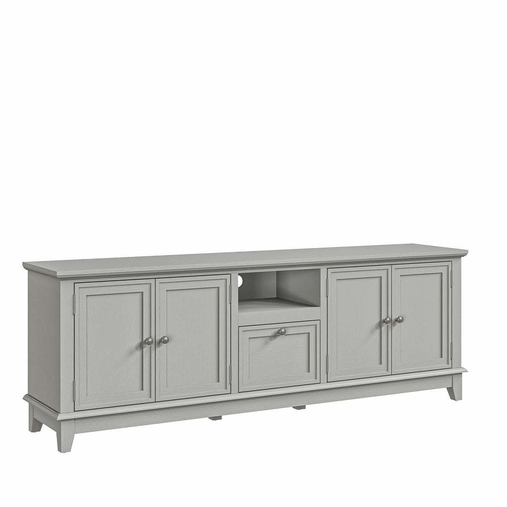 Rustic 72-Inch TV Stand with Adjustable Shelves, Hidden Storage - 72 in Width