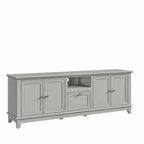 Rustic 72-Inch TV Stand with Adjustable Shelves, Hidden Storage - 72 in Width