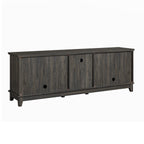 Rustic 72-Inch TV Stand with Adjustable Shelves, Hidden Storage - 72 in Width