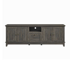 Rustic 72-Inch TV Stand with Adjustable Shelves, Hidden Storage - 72 in Width