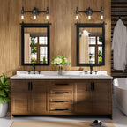 Miroir de ferme rustique Miroir de courtoisie Cadre en bois massif avec miroir de style grange en métal