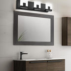 Miroir mural rustique encadré en bois, miroir de salle de bain en bois naturel