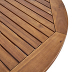 Ensemble de salle à manger d'extérieur rond en osier Ryan 5 pièces avec coussins par Christopher Knight Home